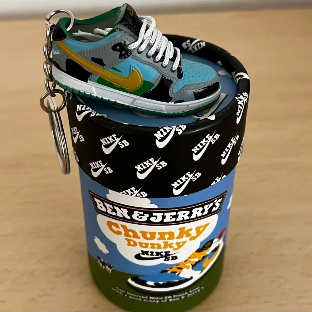 Mini 3D Fashion Chunky Dunky Sneaker Keychain with Box BNIB